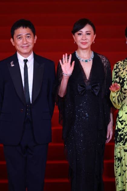 SHANGHAI, CHINA - JUNE 20: Actor Tony Leung Chiu-wai and actress Carina Lau Kar-ling arrive at the red carpet of the closing ceremony for the 28th Shanghai International Film Festival on June 20, 2026 in Shanghai, China.  Copyright: xVCGx 111649518348