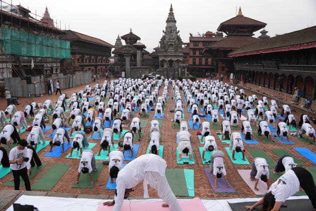 International Yoga Day in Nepal BHAKTAPUR, NEPAL - JUNE 21: Participants take part in a mass yoga session during an event marking International Day of Yoga in Bhaktapur, Nepal, on June 21, 2026. Sunil Pradhan Anadolu Bhaktapur Nepal. Editorial use only. Please get in touch for any other usage.  Copyright: x2026xAnadoluxSunilxPradhanx