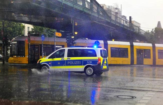 21.06.2026, Berlin - Deutschland. Die Polizei im Einsatz. *** June 21, 2026, Berlin, Germany