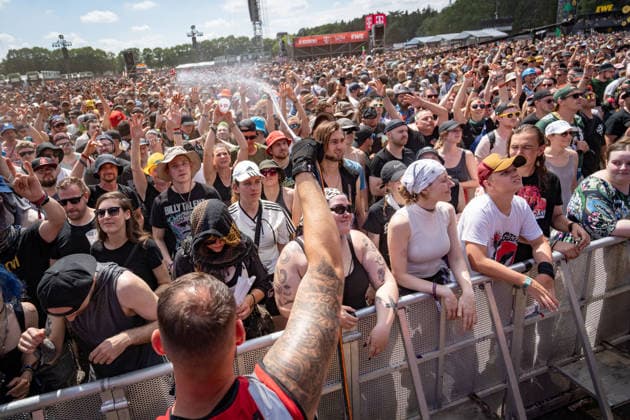 View of the festival grounds with the audience, June 21, 2026 Hurricane Music Festival 2026 in Scheeßel, Lower Saxony, Scheeßel, Lower Saxony, Germany, festival grounds,detected_source_language