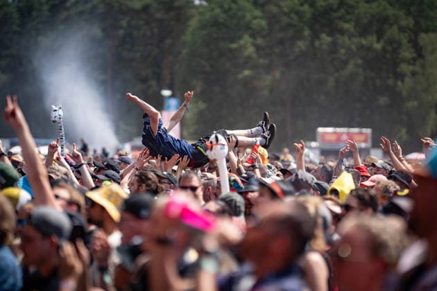 View of the festival grounds with the audience, June 21, 2026 Hurricane Music Festival 2026 in Scheeßel, Lower Saxony, Scheeßel, Lower Saxony, Germany, festival grounds,detected_source_language
