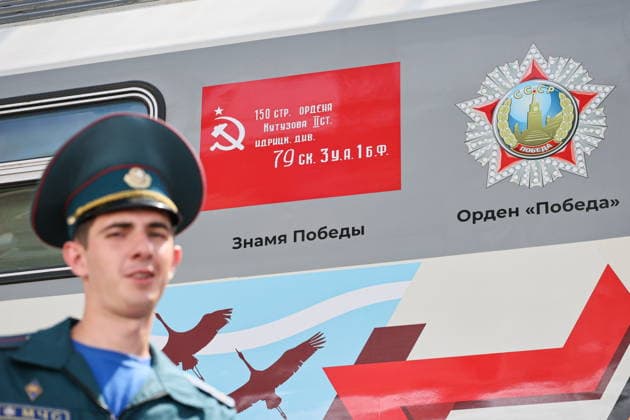 BELARUS, BREST - JUNE 21, 2026: A ceremony to welcome the Victory Train mobile museum takes place at the Brest-Tsentralny Central railway station on the eve of Day of Remembrance and Sorrow, marking the 85th anniversary of Nazi Germany s invasion of the Soviet Union in WWII Brest Belarus  - ZUMAt113 20260621_zaa_t113_163 Copyright: xMaximxMalinovskyx