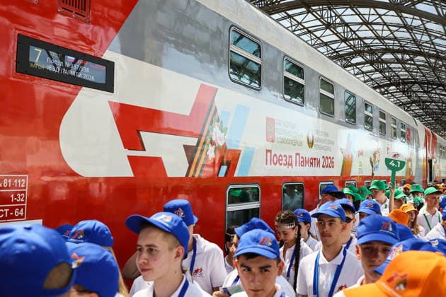BELARUS, BREST - JUNE 21, 2026: A ceremony to welcome the Victory Train mobile museum takes place at the Brest-Tsentralny Central railway station on the eve of Day of Remembrance and Sorrow, marking the 85th anniversary of Nazi Germany s invasion of the Soviet Union in WWII Brest Belarus  - ZUMAt113 20260621_zaa_t113_168 Copyright: xMaximxMalinovskyx