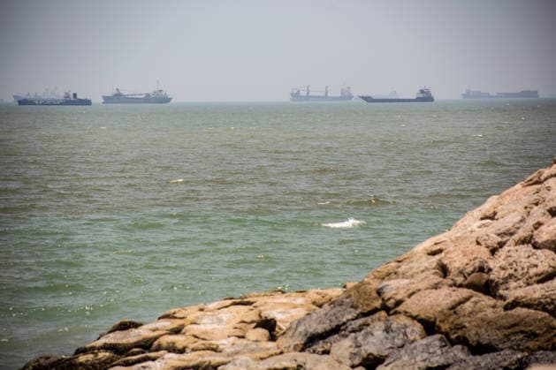 Vessel activity in the Strait of Hormuz BANDAR ABBAS, IRAN - JUNE 21: (RESTRICTIONS: No Access Israel Media Persian Language TV Stations Outside Iran Strictly No Access BBC Persian VOA Persian Manoto TV Iran International TV) Large commercial vessels and a small boat navigate the waters off the southern port city of Bandar Abbas, Iran on June 21, 2026. Following the United States decision to ease its blockade in the Strait of Hormuz, Iranian merchant ships have begun operating and displaying increased activity in the region s crucial maritime trade routes. Hassan Ghaedi Anadolu Bandar Abbas Iran. Editorial use only. Please get in touch for any other usage.  Copyright: x2026xAnadoluxHassanxGhaedix