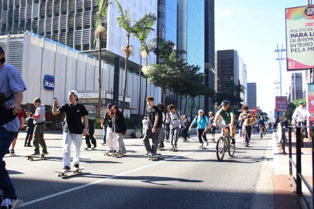 RECORD DATE NOT STATED event brings together skaters in Sao Paulo Sao Paulo (SP), 06 21 2026 - Skater Day Event SP - Skaters take over Paulista Avenue and Roosevelt Square on the morning of this Sunday, the 21st, in celebration of Go! Skater Day, World Skateboarding Day.(Foto: Fabricio Bomjardim Thenews2 imago images) event brings together skaters in Sao Paulo  Copyright: xFabricioxBomjardimx