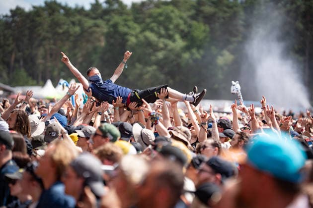 View of the festival grounds with the audience, June 21, 2026 Hurricane Music Festival 2026 in Scheeßel, Lower Saxony, Scheeßel, Lower Saxony, Germany, festival grounds,detected_source_language