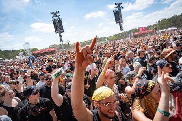View of the festival grounds with the audience, June 21, 2026 Hurricane Music Festival 2026 in Scheeßel, Lower Saxony, Scheeßel, Lower Saxony, Germany, festival grounds,detected_source_language
