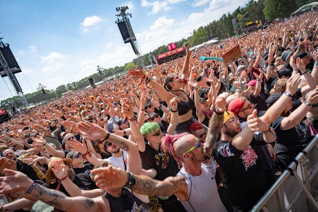 View of the festival grounds with the audience, June 21, 2026 Hurricane Music Festival 2026 in Scheeßel, Lower Saxony, Scheeßel, Lower Saxony, Germany, festival grounds,detected_source_language