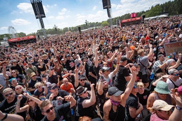 View of the festival grounds with the audience, June 21, 2026 Hurricane Music Festival 2026 in Scheeßel, Lower Saxony, Scheeßel, Lower Saxony, Germany, festival grounds,detected_source_language