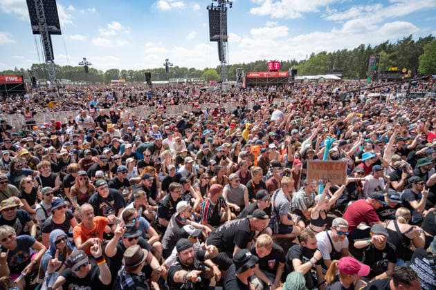 View of the festival grounds with the audience, June 21, 2026 Hurricane Music Festival 2026 in Scheeßel, Lower Saxony, Scheeßel, Lower Saxony, Germany, festival grounds,detected_source_language