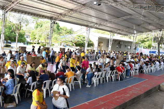 Presidential elections in Colombia BARRANQUILLA, COLOMBIA - JUNE 21: People vote for the presidential elections in Barranquilla, Colombia, on Sunday, June 21, 2026. Cristian Acosta Anadolu Barranquilla Colombia. Editorial use only. Please get in touch for any other usage.  Copyright: x2026xAnadoluxCristianxAcostax