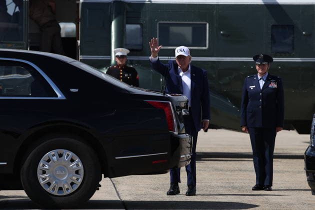 MD: President Trump Returns to the White House from Camp David U.S. President Donald Trump gets into The Beast after landing in Marine One on June 21, 2026 at Joint Base Andrews, Maryland. President Trump spent the weekend at Camp David after signing a memorandum of understanding with Iran on Friday during the G-7 summit at the Palace of Versailles in France as Vice President JD Vance continued the U.S.-Iran peace negotiations in Switzerland over the weekend. (Photo by Samuel Corum Pool ABACAPRESS.COM) Joint Base Andrews Maryland United States  Copyright: xPool ABACAx