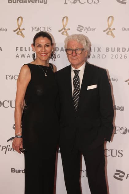 Marion Kiechle und Marcel Reif bei der 21. Verleihung des Felix Burda Award 2026 im Axica-Kongress- und Tagungszentrum. Berlin, 21.06.2026 *** Marion Kiechle and Marcel Reif at the 21st Felix Burda Award Ceremony in 2026 at the Axica Congress and Conference Center in Berlin, June 21, 2026,detected_source_language Copyright: xAgenturxMatthiasxWehnertx xM.xGränzdörferx