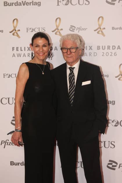 Marion Kiechle und Marcel Reif bei der 21. Verleihung des Felix Burda Award 2026 im Axica-Kongress- und Tagungszentrum. Berlin, 21.06.2026 *** Marion Kiechle and Marcel Reif at the 21st Felix Burda Award Ceremony in 2026 at the Axica Congress and Conference Center in Berlin, June 21, 2026,detected_source_language Copyright: xAgenturxMatthiasxWehnertx xM.xGränzdörferx