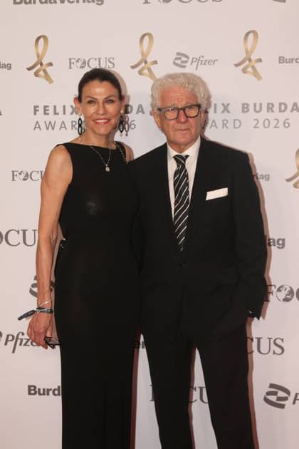 Marion Kiechle und Marcel Reif bei der 21. Verleihung des Felix Burda Award 2026 im Axica-Kongress- und Tagungszentrum. Berlin, 21.06.2026 *** Marion Kiechle and Marcel Reif at the 21st Felix Burda Award Ceremony in 2026 at the Axica Congress and Conference Center in Berlin, June 21, 2026,detected_source_language Copyright: xAgenturxMatthiasxWehnertx xM.xGränzdörferx