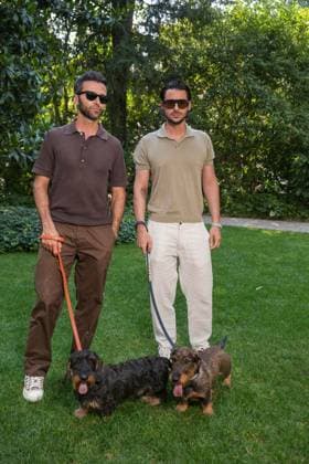 IPA85922608 - Milan, Milan Men™s Fashion Week Spring Summer 2027 - Men™s Fashion, Spring Summer 2027 - TOD™S presentation - arrivals Pictured: Paolo Este, Lucio Di Rosa  Copyright: xRiccardoxGIordanox xRiccardoxGiordanox 85922608