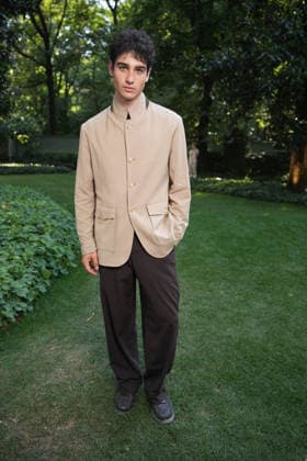 IPA85922666 - Milan, Milan Men™s Fashion Week Spring Summer 2027 - Men™s Fashion, Spring Summer 2027 - TOD™S presentation - arrivals In the photo: Guest  Copyright: xRiccardoxGIordanox xRiccardoxGiordanox 85922666
