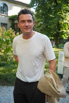 IPA85922731 - Milan, Milan Men™s Fashion Week Spring Summer 2027 - Men™s Fashion, Spring Summer 2027 - TOD™S presentation - arrivals Pictured: Orlando Bloom  Copyright: xRiccardoxGIordanox xRiccardoxGiordanox 85922731