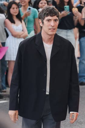 IPA85924171 - Milan, Milan Fashion Week Menswear Spring Summer 2027 - Men s Fashion, Spring Summer 2027 - Prada Afterparty - Guests arriving. Pictured: Giovanni Caccamo (Italian singer)  Copyright: xAlessandroxBremecx xx 85924171