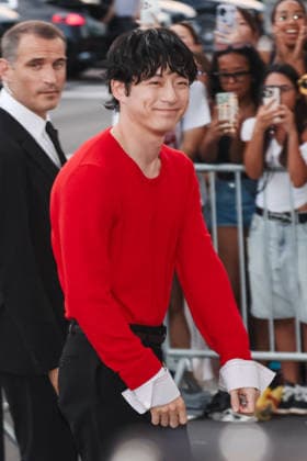 IPA85924174 - Milan, Milan Fashion Week Menswear Spring Summer 2027 - Men s Fashion, Spring Summer 2027 - Prada Afterparty - Guests arriving. Pictured: Kentaro Sakaguchi (Japanese actor)  Copyright: xAlessandroxBremecx xx 85924174