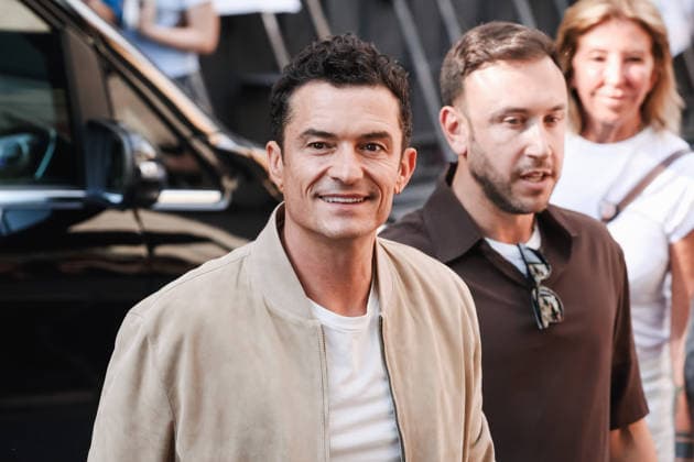 IPA85925198 - Milan, Milan Fashion Week Menswear Spring Summer 2027 - Men s Fashion, Spring Summer 2027 - Tod s Show - Guests Arriving. Pictured: Orlando Bloom (British actor)  Copyright: xAlessandroxBremecx xx 85925198