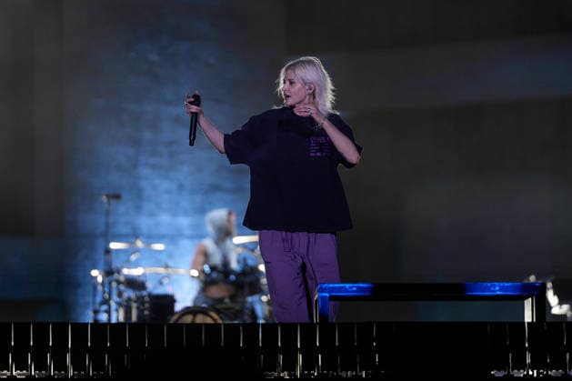 ROCK IN RIO LISBOA 2026 ROCK IN RIO LISBOA: Linkin Park performing at Palco Mundo on second day of Rock In Rio Lisboa, at Parque Tejo, in Lisbon, Portugal, this Sunday 21. (Photo: Bruno de Carvalho Brazil Photo Press) Lisboa Parque das Nacoes Lisboa Portugal Copyright: xBrunoxdexCarvalhox