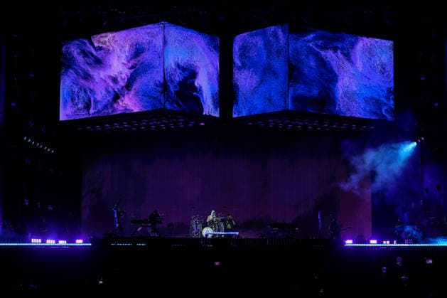 ROCK IN RIO LISBOA 2026 ROCK IN RIO LISBOA: Linkin Park performing at Palco Mundo on second day of Rock In Rio Lisboa, at Parque Tejo, in Lisbon, Portugal, this Sunday 21. (Photo: Bruno de Carvalho Brazil Photo Press) Lisboa Parque das Nacoes Lisboa Portugal Copyright: xBrunoxdexCarvalhox