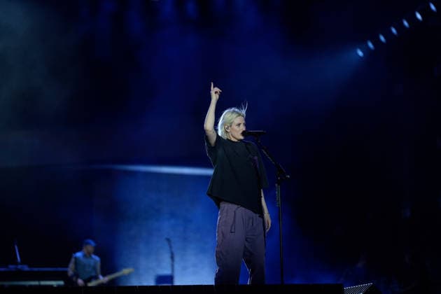 ROCK IN RIO LISBOA 2026 ROCK IN RIO LISBOA: Linkin Park performing at Palco Mundo on second day of Rock In Rio Lisboa, at Parque Tejo, in Lisbon, Portugal, this Sunday 21. (Photo: Bruno de Carvalho Brazil Photo Press) Lisboa Parque das Nacoes Lisboa Portugal Copyright: xBrunoxdexCarvalhox