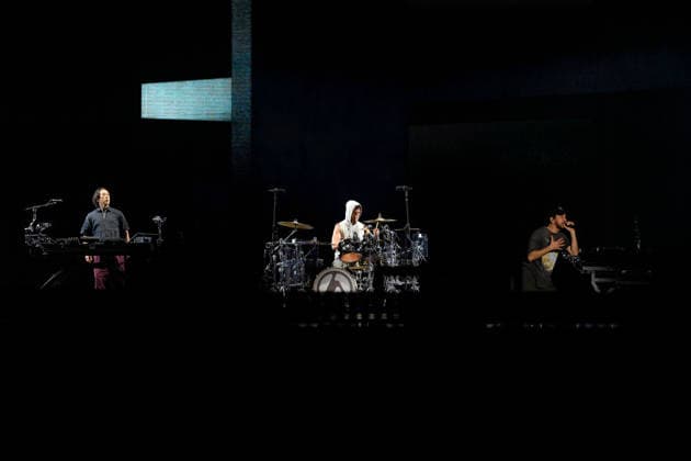 ROCK IN RIO LISBOA 2026 ROCK IN RIO LISBOA: Linkin Park performing at Palco Mundo on second day of Rock In Rio Lisboa, at Parque Tejo, in Lisbon, Portugal, this Sunday 21. (Photo: Bruno de Carvalho Brazil Photo Press) Lisboa Parque das Nacoes Lisboa Portugal Copyright: xBrunoxdexCarvalhox