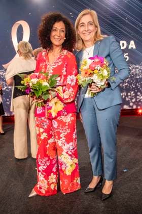 ABB BURDA- Barbara Wussow Bundesministerin für Gesundheit Nina Warken (CDU) zu Gast auf der Aftershow Party bei dem Felix Burda Award in der KAXICA am Brandenburger Tor am 21.06.2026 in Berlin Berlin Deutschland *** ABB BURDA Barbara Wussow, Federal Minister of Health; Nina Warken (CDU), guest at the after-show party for the Felix Burda Award at KAXICA near the Brandenburg Gate on June 21, 2026, in Berlin, Germany,detected_source_language
