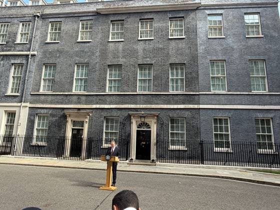 Keir Starmer resigns as UK Prime Minister LONDON, UNITED KINGDOM - JUNE 22: UK Prime Minister Keir Starmer makes his resignation statement outside 10 Downing Street in London, United Kingdom on June 22, 2026. Aysu Bicer Anadolu London United Kingdom. Editorial use only. Please get in touch for any other usage.  Copyright: x2026xAnadoluxAysuxBicerx