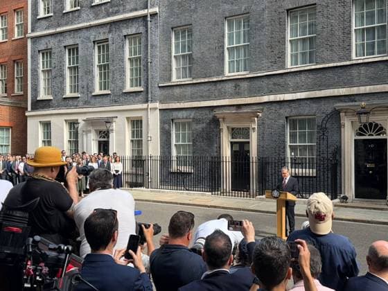 Keir Starmer resigns as UK Prime Minister LONDON, UNITED KINGDOM - JUNE 22: UK Prime Minister Keir Starmer makes his resignation statement outside 10 Downing Street in London, United Kingdom on June 22, 2026. Aysu Bicer Anadolu London United Kingdom. Editorial use only. Please get in touch for any other usage.  Copyright: x2026xAnadoluxAysuxBicerx