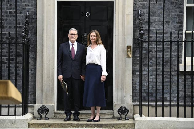 Sir Keir Starmer makes an announcement concerning his future as British Prime Minister, Downing Street, London, UK, 22 June 2026 Sir Keir Starmer with wife Victoria as he makes an announcement concerning his future as British Prime Minister, Downing Street, London, UK, 22 June 2026., Credit:Justin Ng Avalon United Kingdom, London  Copyright: xJustinxNgx xAvalonx 1111756913