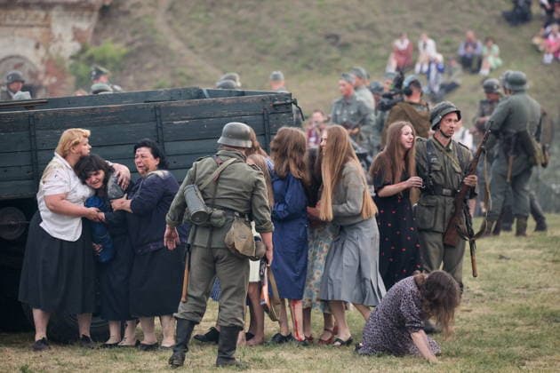 BELARUS, BREST - JUNE 22, 2026: A military-historical re-enactment at the Brest Fortress. The event marks the 85th anniversary of the Nazi German Invasion of the Soviet Union in World War II Brest Belarus  - ZUMAt113 20260622_zaa_t113_143 Copyright: xMaximxMalinovskyx