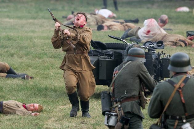 BELARUS, BREST - JUNE 22, 2026: A military-historical re-enactment at the Brest Fortress. The event marks the 85th anniversary of the Nazi German Invasion of the Soviet Union in World War II Brest Belarus  - ZUMAt113 20260622_zaa_t113_149 Copyright: xMaximxMalinovskyx