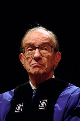 ALAN GREENSPAN RECEIVES HONORARY DEGREE FEDERAL RESERVE CHAIRMAN ALAN GREENSPAN RECEIVES AN HONORARY DEGREE FROM NEW YORK UNIVERSITY. NEW YORK CITY. 14 DECEMBER 2005. PICTURES DENNIS VAN TINE, Credit:Dennis Van Tine Dennis VanTine - deceased - B4575 Avalon  Copyright: xDennisxVanxTinex xDennisxVanTinex-xdeceasedx-xB4575x xAvalonx 0548761905