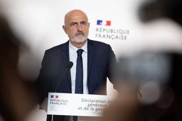 Press conference about the Lyhanna report at Matignon - Paris rench magistrate and chief of the General Inspectorate of Justice committee (Inspection generale de la Justice -IGJ) Stephane Noel deliver the results of an inspection report following the Lyhanna child killing case during a press conference at the Hotel Matignon in Paris on June 22, 2026. Photo by Raphael Lafargue ABACAPRESS.COM Paris France  Copyright: xLafarguexRaphael ABACAx