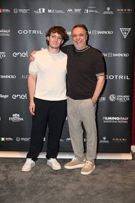 IPA85937278 - Rome: Casa del Cinema. Presentation of the Filming Italy Sardegna Festival. Pictured: Mattia Cirilli, Gabriele Cirilli  Copyright: xMaurizioxD Avanzox xDxAvanzo Provvisionatox 85937278