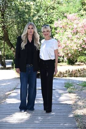 IPA85937416 - Rome: Casa del Cinema. Presentation of the Filming Italy Sardegna Festival. Pictured: Tiziana Rocca, Micaela Ramazzotti  Copyright: xMaurizioxD Avanzox xDxAvanzo Provvisionatox 85937416