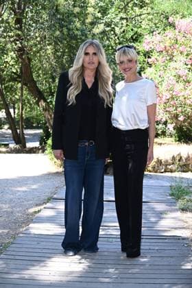 IPA85937421 - Rome: Casa del Cinema. Presentation of the Filming Italy Sardegna Festival. Pictured: Tiziana Rocca, Micaela Ramazzotti  Copyright: xMaurizioxD Avanzox xDxAvanzo Provvisionatox 85937421