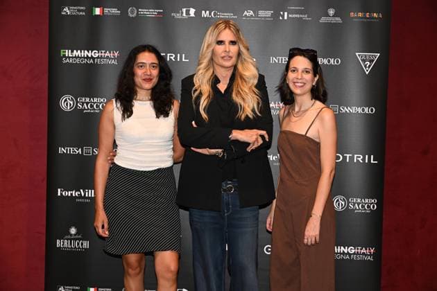 IPA85937220 - Rome: Casa del Cinema. Presentation of the Filming Italy Sardegna Festival. Pictured: Ludovica Galletta, Tiziana Rocca, Federica Corti  Copyright: xMaurizioxD Avanzox xDxAvanzo Provvisionatox 85937220