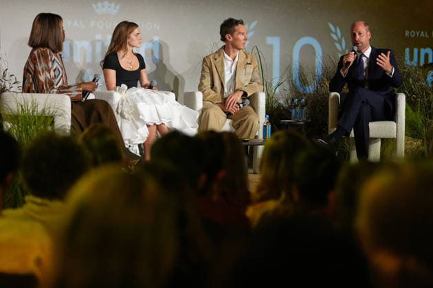 . 22 06 2026. London, United Kingdom. Prince William with actor Benedict Cumberbatch and actress Emma Watson at a Business Forum for the Royal FoundationÕs United for Wildlife , at the start of London Climate Action Week.  xPoolx xi-Imagesx IIM-26846-0008