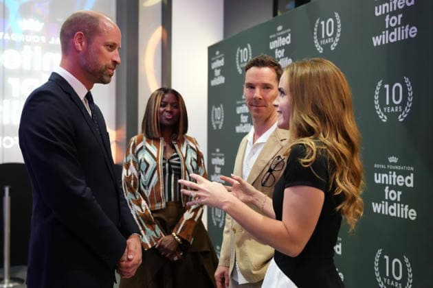 . 22 06 2026. London, United Kingdom. Prince William with actor Benedict Cumberbatch and actress Emma Watson at a Business Forum for the Royal FoundationÕs United for Wildlife , at the start of London Climate Action Week.  xPoolx xi-Imagesx IIM-26846-0011