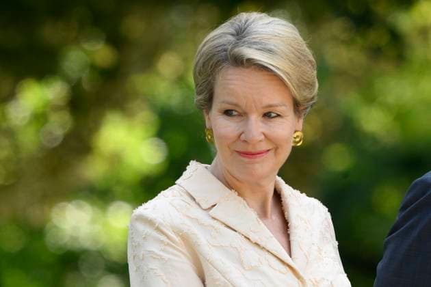 State Visit of the Emperor and the Empress of Japan to Belgium LAEKEN, BELGIUM - JUNE 22 : Queen Mathilde of Belgium pictured at the Castle of Laeken during the state visit of the Emperor and Empress of Japan to Belgium, on June 22, 2026 in Laeken, Belgium, 22 06 2026 Laeken Belgium  Copyright: xPhilipxReynaersx