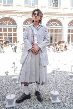 IPA85941846 - Milan, Milan Men™s Fashion Week Spring Summer 2027 - Men™s Fashion, Spring Summer 2027 - Thom Browne fashion show - front row Pictured: Cai Xukun  Copyright: xRiccardoxGIordanox xRiccardoxGiordanox 85941846