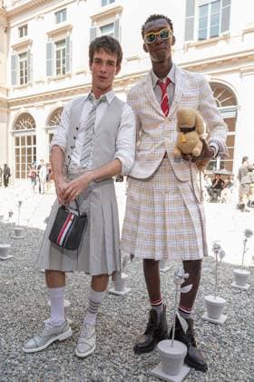 IPA85941888 - Milan, Milan Men™s Fashion Week Spring Summer 2027 - Men™s Fashion, Spring Summer 2027 - Thom Browne fashion show - front row in the photo:  Copyright: xRiccardoxGIordanox xRiccardoxGiordanox 85941888