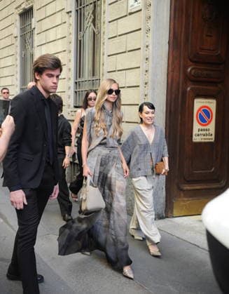 RECORD DATE NOT STATED IPA85944995 - MILAN—LAILA HASANOVIC, JANNIK SINNER S GIRLFRIEND, ATTENDS THE ARMANI FASHION SHOW  Copyright: xx xx 85944995