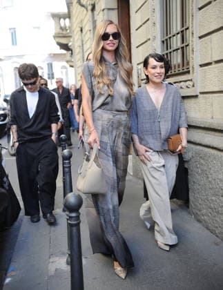 RECORD DATE NOT STATED IPA85944999 - MILAN—LAILA HASANOVIC, JANNIK SINNER S GIRLFRIEND, ATTENDS THE ARMANI FASHION SHOW  Copyright: xx xx 85944999