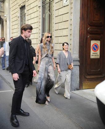 RECORD DATE NOT STATED IPA85944990 - MILAN—LAILA HASANOVIC, JANNIK SINNER S GIRLFRIEND, ATTENDS THE ARMANI FASHION SHOW  Copyright: xx xx 85944990