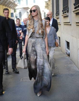 RECORD DATE NOT STATED IPA85945011 - MILAN—LAILA HASANOVIC, JANNIK SINNER S GIRLFRIEND, ATTENDS THE ARMANI FASHION SHOW  Copyright: xx xx 85945011